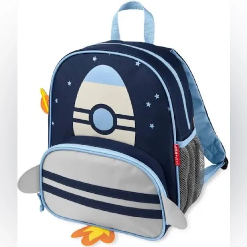 Skip Hop Rocket Kids Backpack in Navy and Light Blue